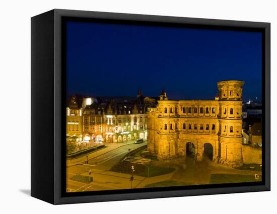 Porta Nigra, Trier, Mosel River Valley, Rheinland-Pfaltz, Germany-Walter Bibikow-Framed Stretched Canvas