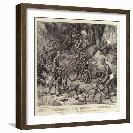 Portable Cycles in the Austro-Hungarian Army-Frank Dadd-Framed Giclee Print