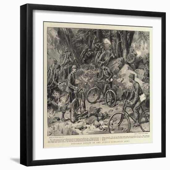 Portable Cycles in the Austro-Hungarian Army-Frank Dadd-Framed Giclee Print