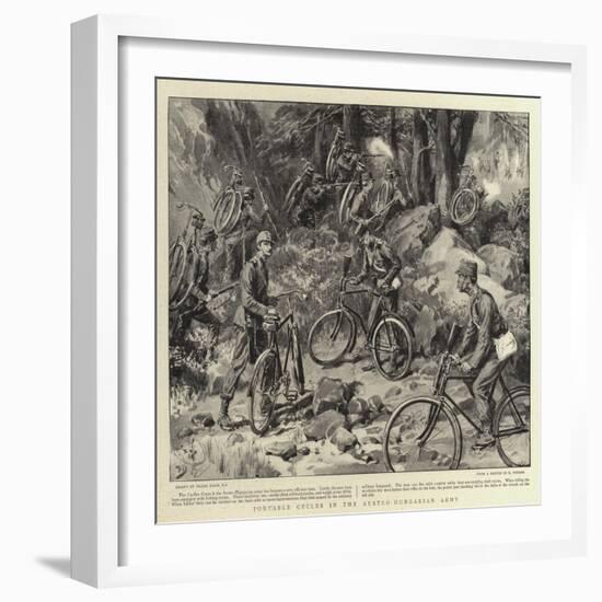 Portable Cycles in the Austro-Hungarian Army-Frank Dadd-Framed Giclee Print