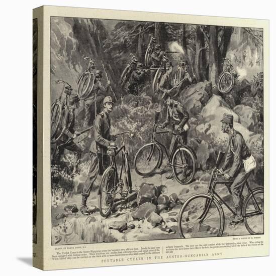 Portable Cycles in the Austro-Hungarian Army-Frank Dadd-Stretched Canvas