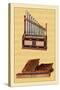 Portable Organ and Bible Regal-null-Stretched Canvas