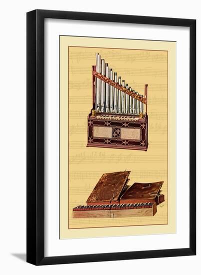 Portable Organ and Bible Regal-null-Framed Art Print