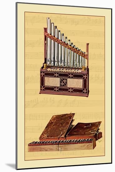 Portable Organ and Bible Regal-null-Mounted Art Print