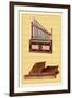 Portable Organ and Bible Regal-null-Framed Art Print