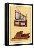 Portable Organ and Bible Regal-null-Framed Stretched Canvas