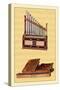 Portable Organ and Bible Regal-null-Stretched Canvas