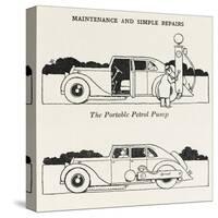 Portable Petrol Pump-William Heath Robinson-Stretched Canvas