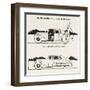 Portable Petrol Pump-William Heath Robinson-Framed Art Print