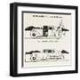 Portable Petrol Pump-William Heath Robinson-Framed Art Print