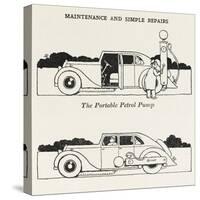Portable Petrol Pump-William Heath Robinson-Stretched Canvas