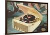 Portable Record Player-null-Framed Art Print