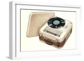 Portable Record Player-null-Framed Art Print