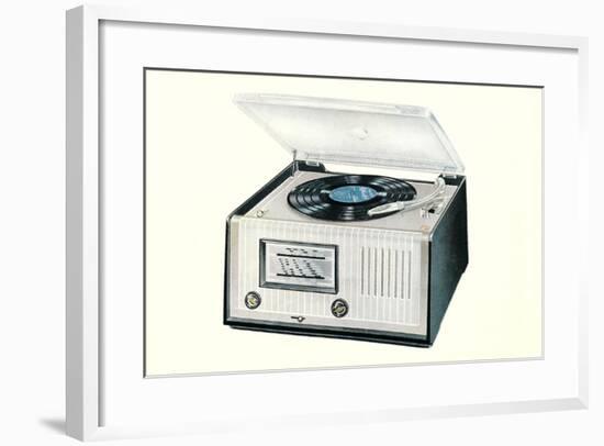 Portable Record Player-null-Framed Art Print