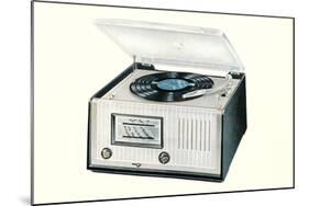 Portable Record Player-null-Mounted Art Print