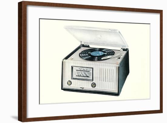 Portable Record Player-null-Framed Art Print