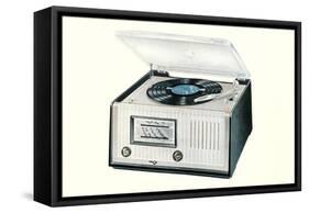 Portable Record Player-null-Framed Stretched Canvas