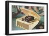 Portable Record Player-Found Image Press-Framed Giclee Print