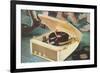 Portable Record Player-Found Image Press-Framed Giclee Print