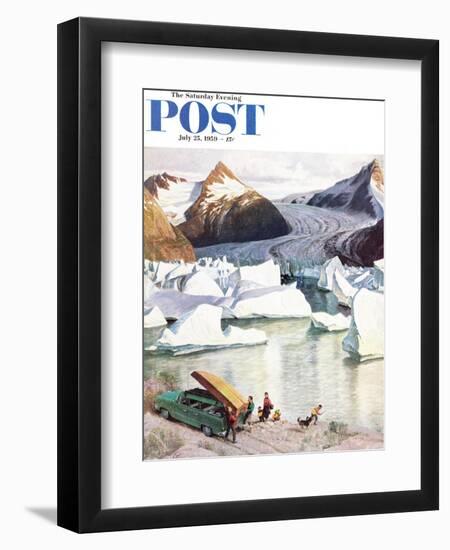 "Portage Glacier" Saturday Evening Post Cover, July 25, 1959-John Clymer-Framed Giclee Print