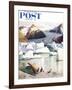 "Portage Glacier" Saturday Evening Post Cover, July 25, 1959-John Clymer-Framed Giclee Print