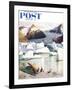 "Portage Glacier" Saturday Evening Post Cover, July 25, 1959-John Clymer-Framed Giclee Print