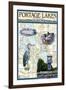 Portage Lakes, Ohio - Nautical Chart-Lantern Press-Framed Art Print