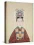 Portait de la dame Zhu, épouse de Lui Wenyao-null-Stretched Canvas