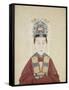 Portait de la dame Zhu, épouse de Lui Wenyao-null-Framed Stretched Canvas