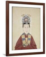 Portait de la dame Zhu, épouse de Lui Wenyao-null-Framed Giclee Print