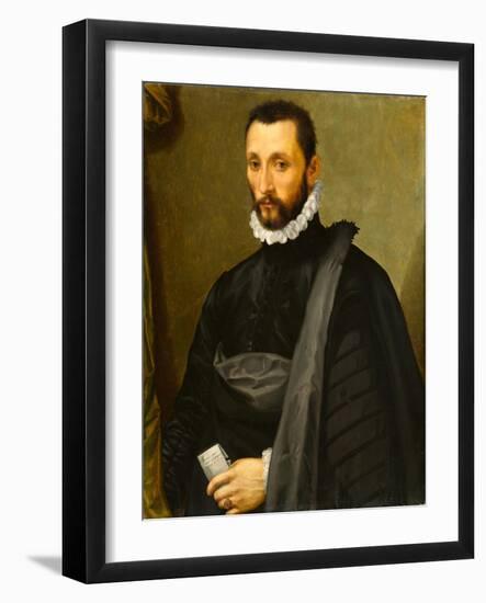 Portait of a Gentleman, 1575-Michele Di Ridolfo Tosini-Framed Giclee Print