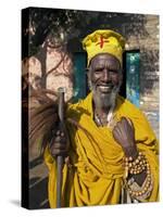 Portait of a Holy Man on Pilgrimage in Gonder, Gonder, Ethiopia, Africa-Gavin Hellier-Stretched Canvas
