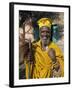 Portait of a Holy Man on Pilgrimage in Gonder, Gonder, Ethiopia, Africa-Gavin Hellier-Framed Photographic Print