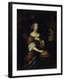 Portait of a Lady-(Workshop of) Caspar Netscher-Framed Giclee Print