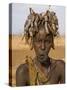 Portait of a Mursi Girl with Clay Lip Plate, Lower Omo Valley, Ethiopia-Gavin Hellier-Stretched Canvas