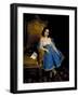 Portait of Luisa Negroni Prati Morosini as a Child-Francesco Hayez-Framed Giclee Print