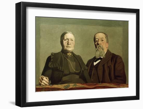 Portait of the Artist's Parents, 1902-Félix Vallotton-Framed Giclee Print