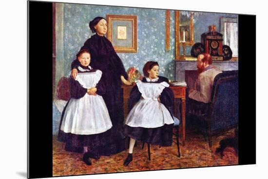 Portait of the Bellelli Family-Edgar Degas-Mounted Premium Giclee Print