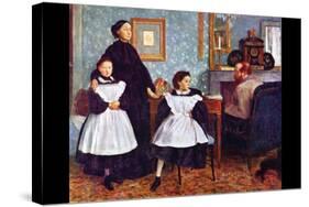 Portait of the Bellelli Family-Edgar Degas-Stretched Canvas