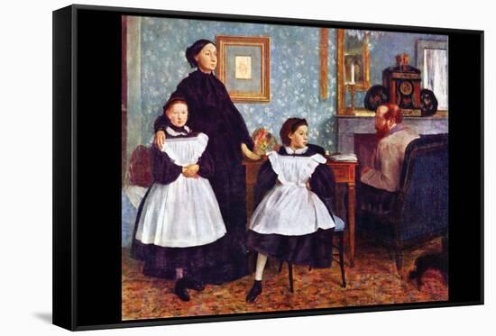 Portait of the Bellelli Family-Edgar Degas-Framed Stretched Canvas