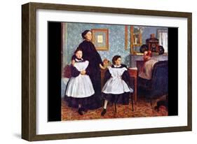 Portait of the Bellelli Family-Edgar Degas-Framed Art Print