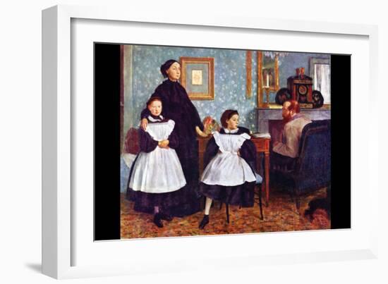 Portait of the Bellelli Family-Edgar Degas-Framed Art Print