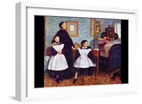 Portait of the Bellelli Family-Edgar Degas-Framed Art Print