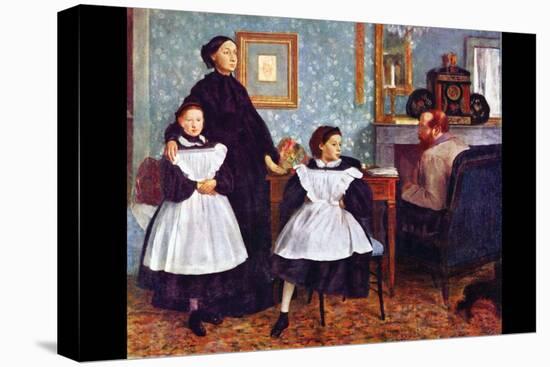 Portait of the Bellelli Family-Edgar Degas-Stretched Canvas