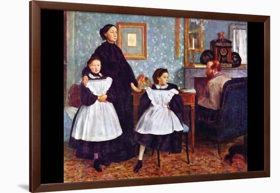 Portait of the Bellelli Family-Edgar Degas-Framed Art Print