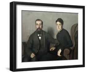 Portait of the Parents of the Artist-Félix Vallotton-Framed Giclee Print