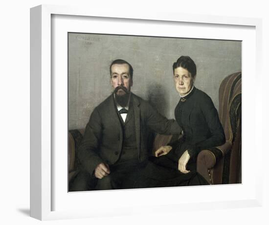 Portait of the Parents of the Artist-Félix Vallotton-Framed Giclee Print