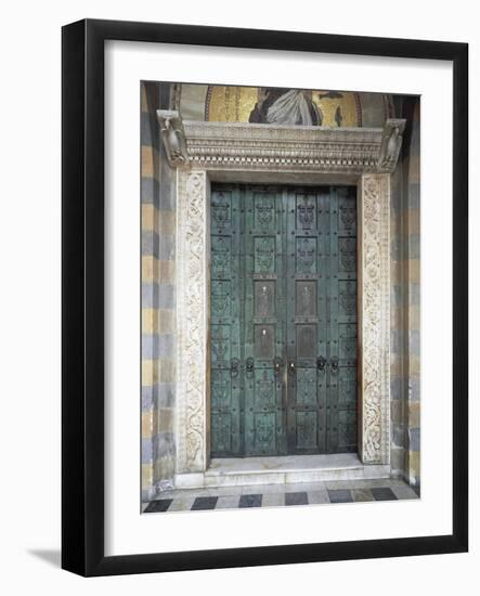 Portal of Amalfi Cathedral-null-Framed Giclee Print