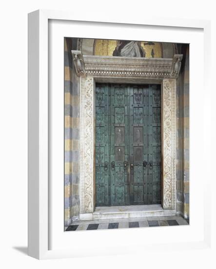 Portal of Amalfi Cathedral-null-Framed Giclee Print