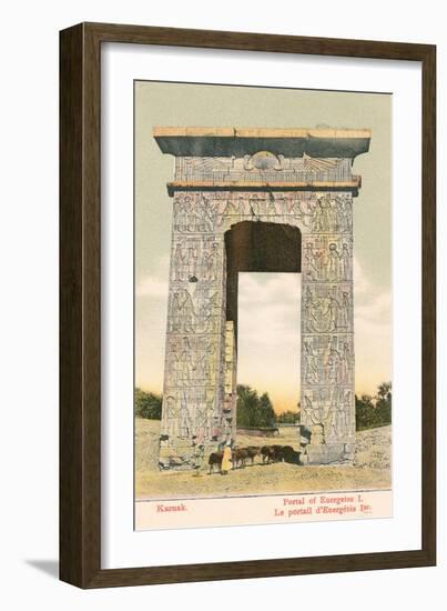 Portal of Euergetes, Karnak-null-Framed Art Print